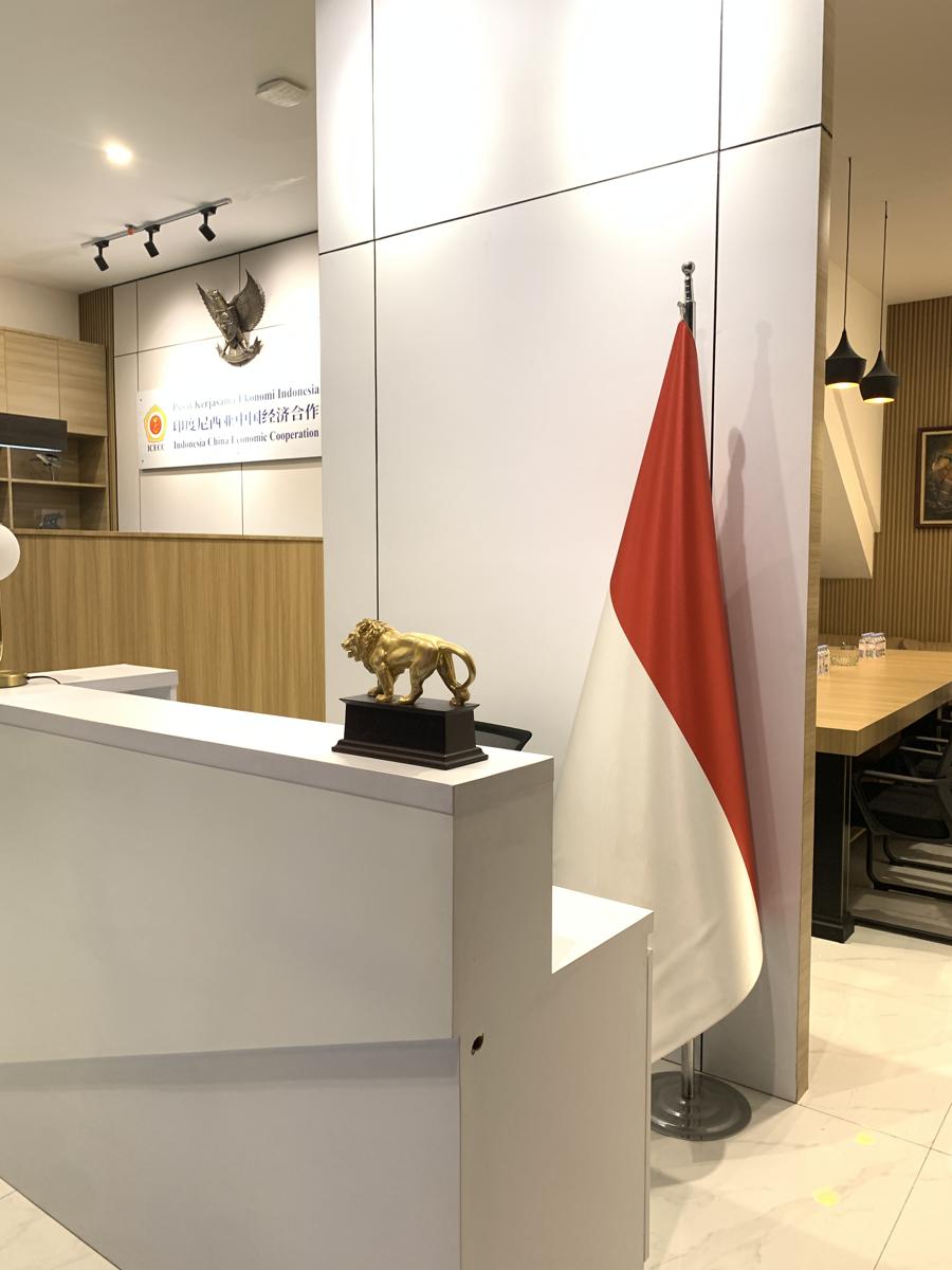 Hasil akhir Lobi & Resepsionis setelah direnovasi — proyek Park Regis by Prince Hotel